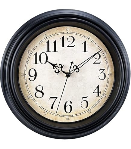 Amazon.com: DIYZON Round Classic Wall Clock Silent Non Ticking 16